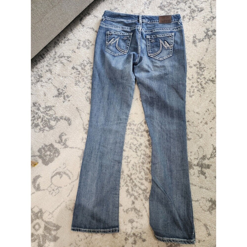 Maurices Womens Size 7/8 Long Bootcut Medium Wash Stretch Denim - Picture 7 of 8